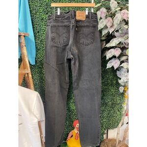vtg LEVI STRAUSS BLACK 550 Jeans 38 x 36 // straight leg skater western skater
